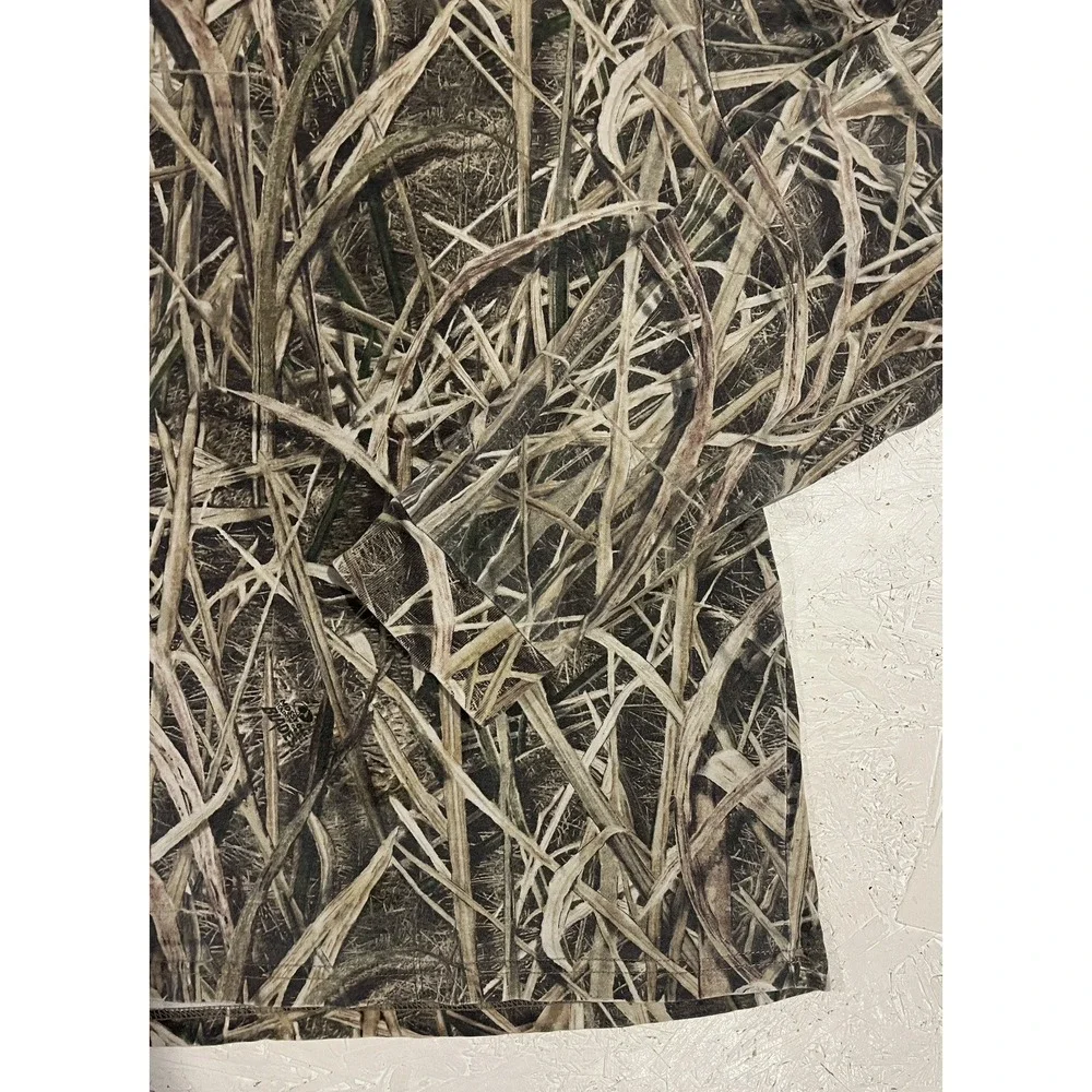 Mossy Oak Shadow Grass Blades Long Sleeve Shirt Mens M‎ Camo Hunting Outdoors